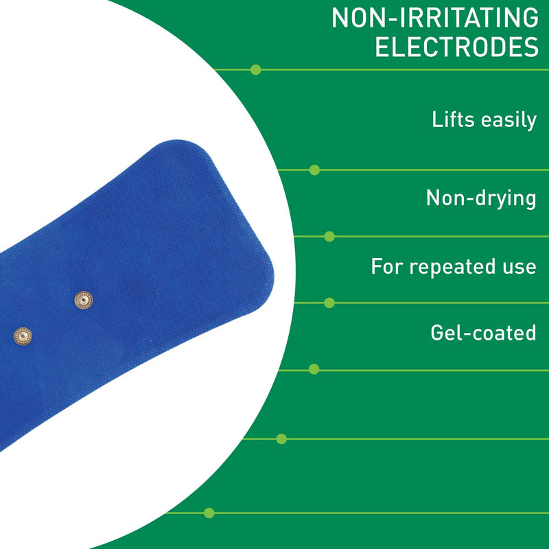 Med-Fit Wireless Tens Blue Cloth Large Electrode Ideal for Back Pain 20 x 10cm (5 Pack) 5 Pack - BeesActive Australia