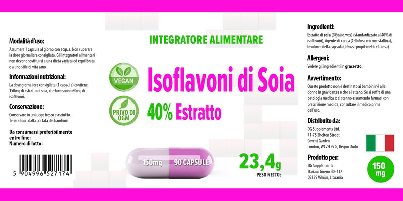 SOYA Isoflavones 40% 90 Vegan Capsules, 3rd Party Lab Tested, High Strength Supplement, Gluten and GMO Free - BeesActive Australia