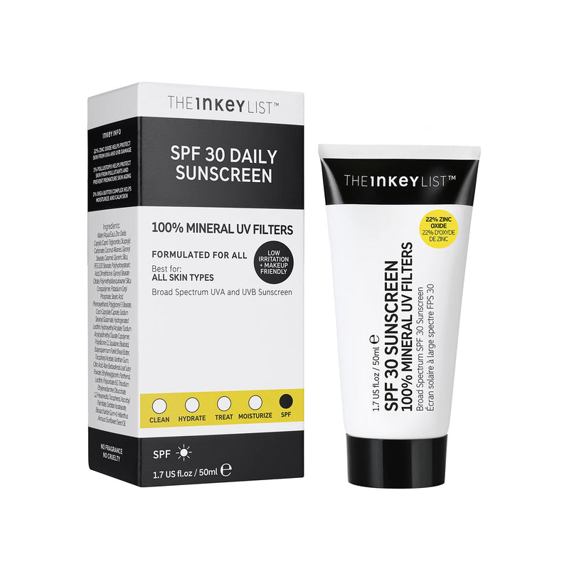 The INKEY List SPF 30 Daily Sunscreen which Offers Broad Spectrum Protection from Both UVA and UVB Rays 50ml - BeesActive Australia