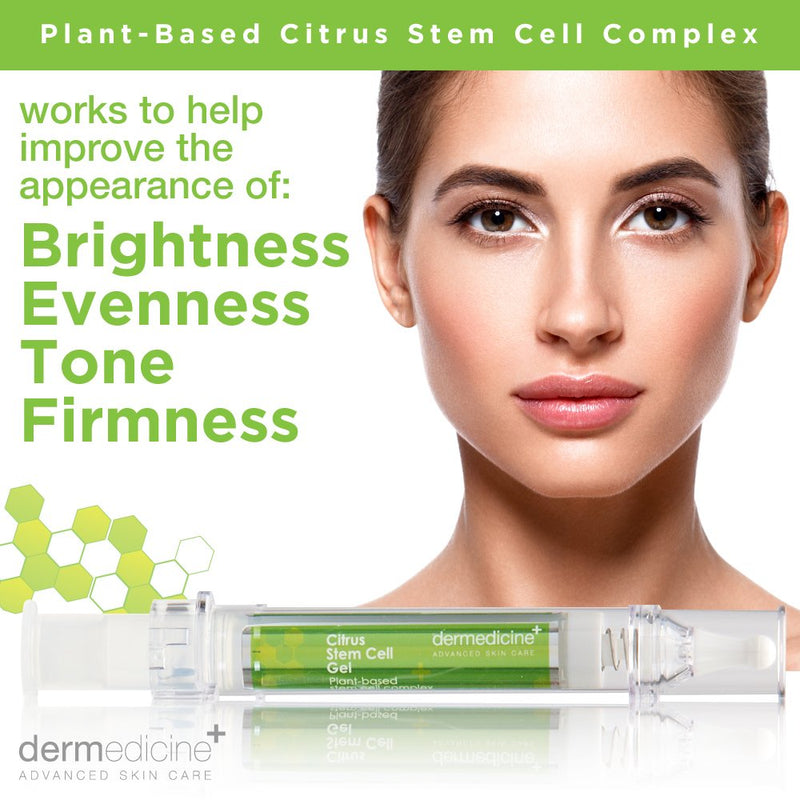 Citrus Stem Cell Gel for Face in Easy to Use targeted Syringe applicator | with Vitamin C, Retinol, Ceramides, Fruit Stem Cell Extract | May Help Hydrate, Firm and Brighten Skin | 0.4 oz / 12 g - BeesActive Australia