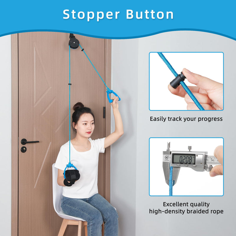 Fanwer Shoulder Pulley, Overhead Shoulder Pulley for Physical Therapy, Over the Door Exercise Pulley Device for Rotator Cuff Recovery & Frozen Shoulder Arm Rehabilitation. Shoulder Rehab Pulley System - BeesActive Australia