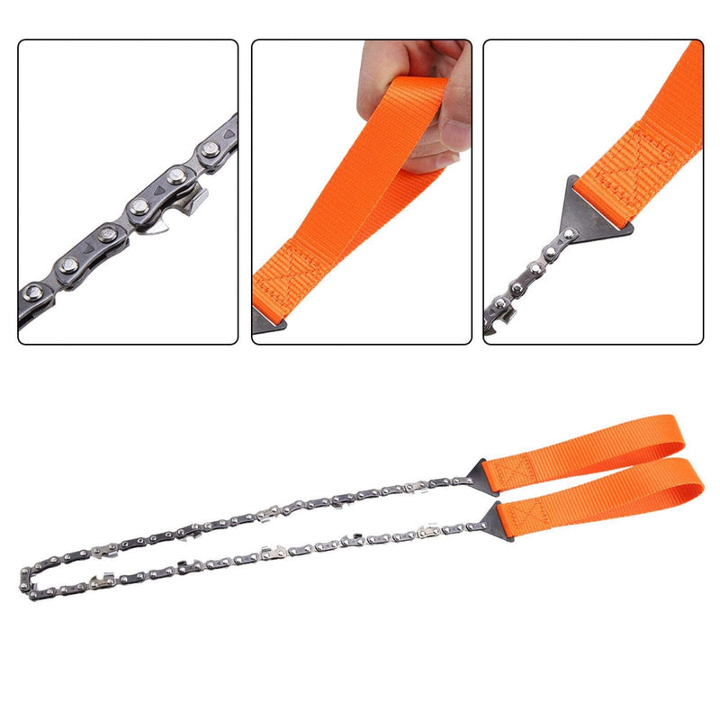 Pocket Chainsaw, 36 Inch Chain Rope Portable Hand Saw with 48 Bi-Directional Teeth chain saw Best Compact Handheld Camping and Survival Chain Saw for Fast Easy Cutting - BeesActive Australia