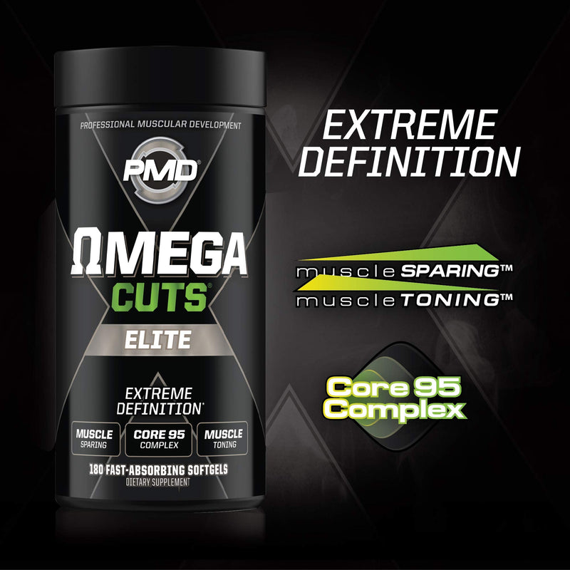 PMD Sports Six Week Inferno Stack - Maximum Strength Fat Burner and CLA Omega Fatty Acid to Lose Fat Fast and Increase Muscle Tone - Arsenal X Inferno/120 Liquid Gels, Omega Cuts Elite/180 Softgels - BeesActive Australia