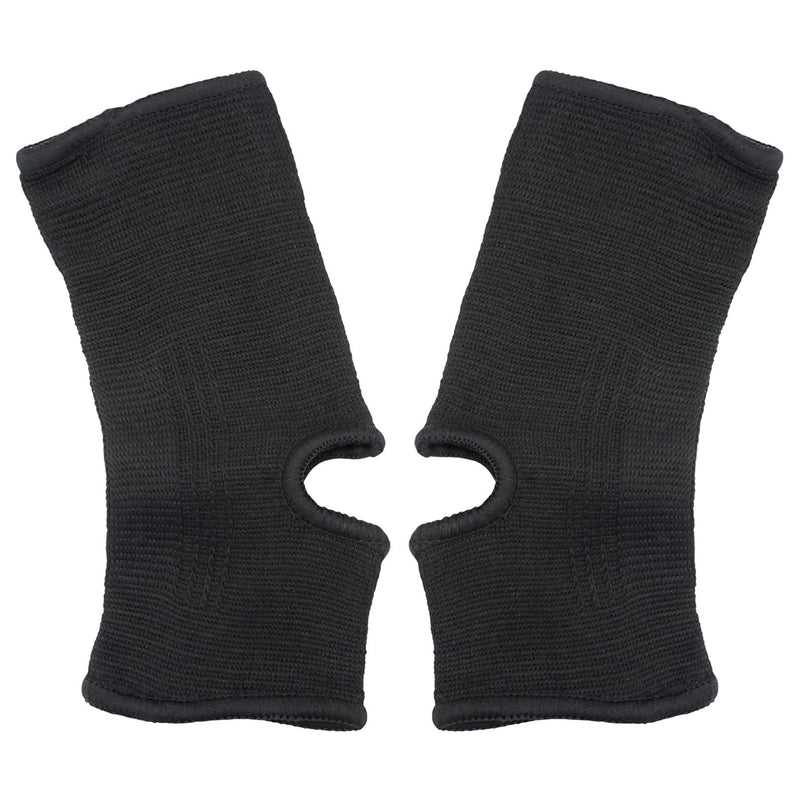 Luwint kid Compression Ankle Brace - Knitted Ankle Sleeve Sock Support for Sprains Arthritis Tendonitis Running Fitness, 1 Pair Black - BeesActive Australia