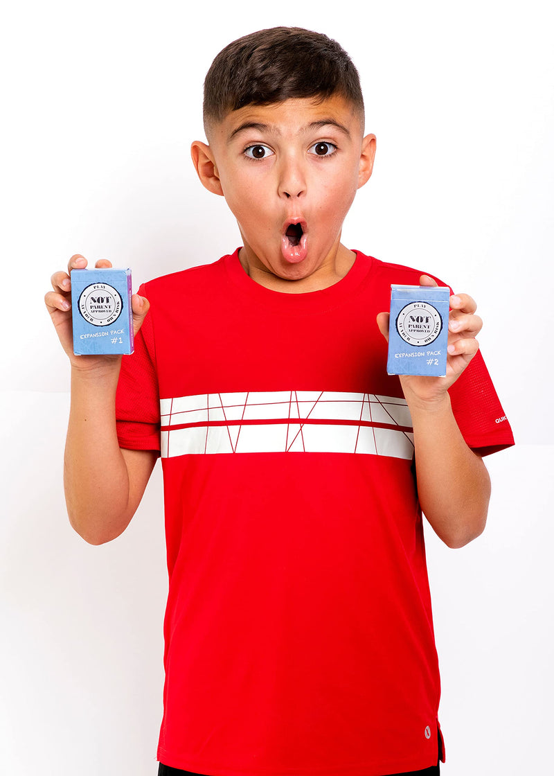 Not Parent Approved Expansion Pack #2 (Core Game Sold Separately): A Fun Card Game and Gift for Kids 8+, Tweens, Teens, Families and Mischief Makers – The Original, Hilarious Family Party Game C. Expansion Pack #2 - BeesActive Australia