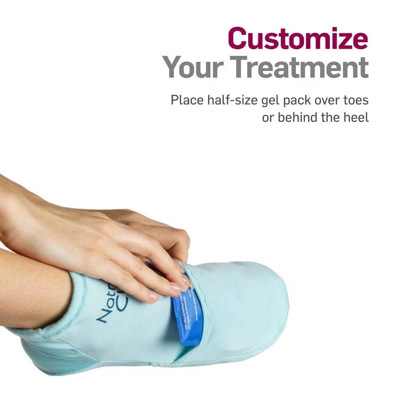 NatraCure Cold Therapy Socks - Gel Ice Treatment for Feet, Heels, Swelling, Arch Pain - (Size: Small/Medium) 2 Count (Pack of 1) - BeesActive Australia