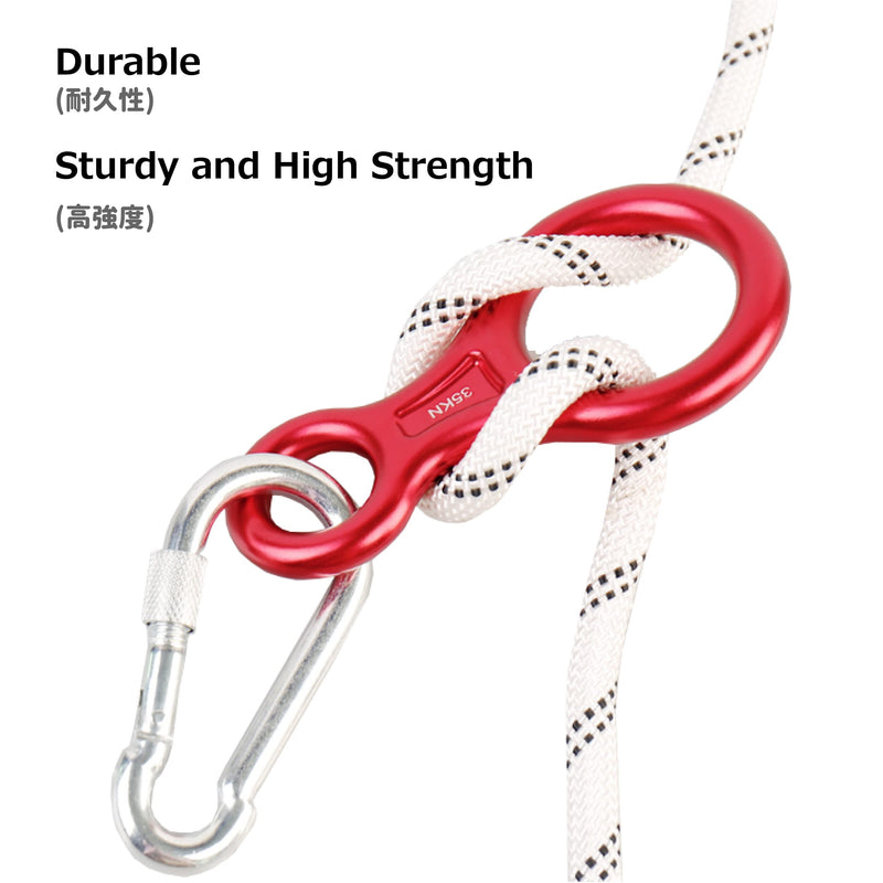 Azarxis 35 KN Climbing Rescue Figure 8 Descender Rigging Plate Heavy Duty & Large & High Strength Rappel Device Equipment for Rappelling, Belaying, Tree Climbing, Aerial Silks Rigging - BeesActive Australia