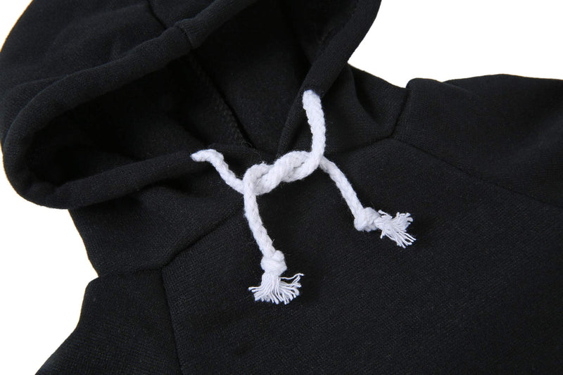 Blank Dog Sweatshirt Pet Hoodie for Dogs Doggie Clothes Large Black - BeesActive Australia