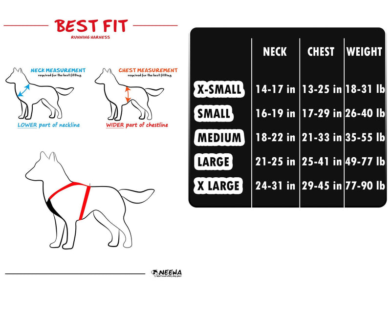 Neewa Dog Running Harness, Dog Hiking Harness Black Large - BeesActive Australia