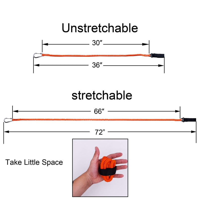 YYST Orange Paddle Leash Paddle Holder Tool Lanyard - No Paddle Orange X 1 Pack - BeesActive Australia