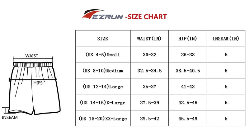 [AUSTRALIA] - EZRUN Men's 5 Inches Running Workout Shorts Quick Dry Lightweight Athletic Shorts with Liner Zipper Pockets Black Medium 