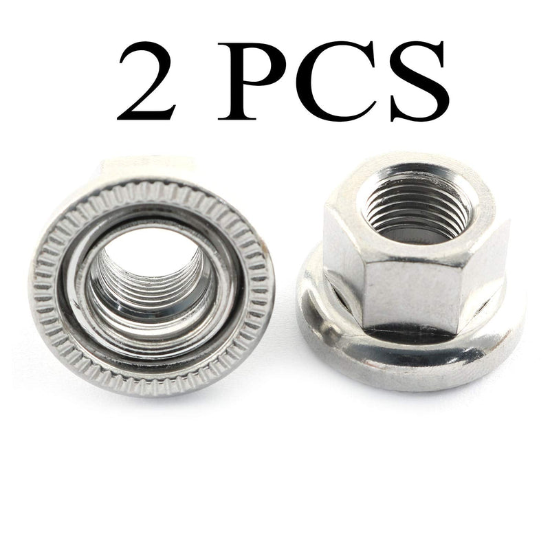 Pro Bamboo Kitchen Track Nut 2PCS Bicycle Bike Wheel Hub Axle Nuts Bicycle Accessories 7075 Aluminum Alloy Screw M9 - BeesActive Australia