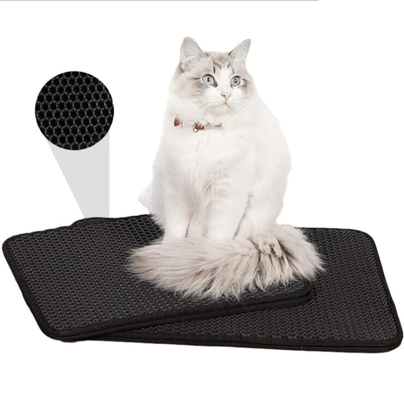 Tiasri Durable cat Litter Collection pad, Waterproof and Urine-Proof Material, Double-Layer screening is Easy to Clean, decentralized Control and Easy to Clean 40cm*60cm - BeesActive Australia