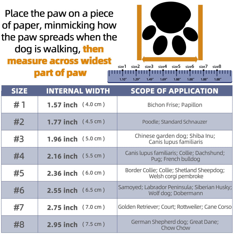 Dog Booties for Hot Pavement Waterproof Breathable Dog Summer Shoes Dog Boot for Small Medium Large Dogs, Puppy Shoes Paw Protector for Hiking 4PCS #4 (width 2.16 inch) for 36-43 lbs Khaki-Waterproof - BeesActive Australia