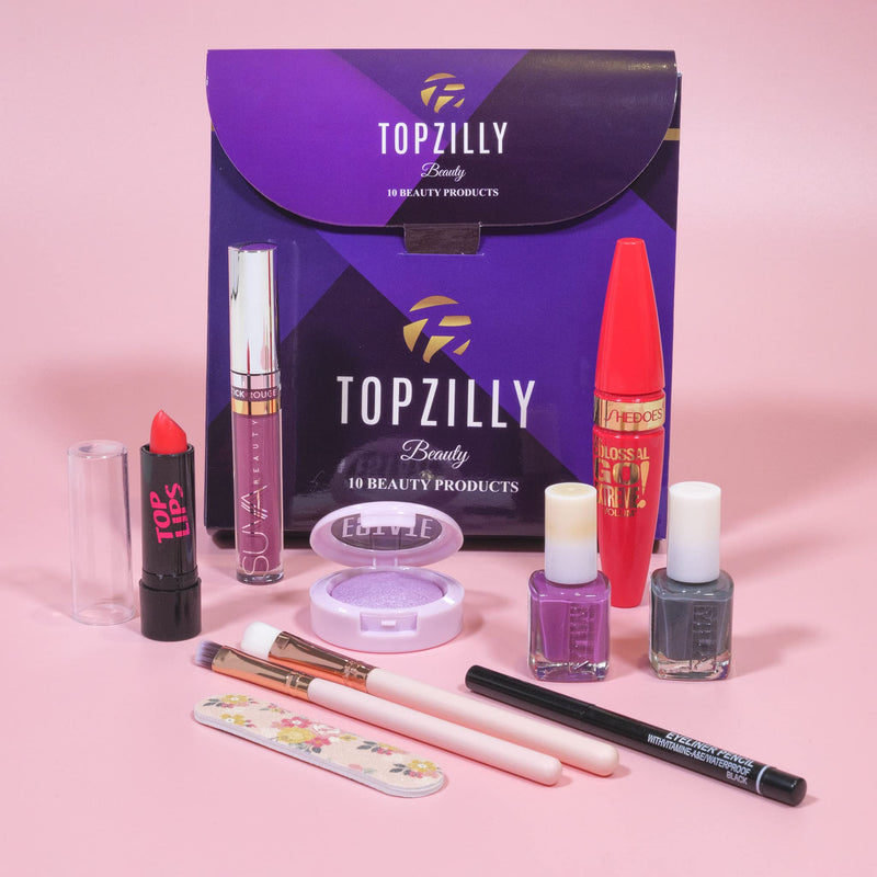 MAKEUP SETS FOR WOMEN GIFTS |10 pcs Beauty Make Up Cosmetic Set Kit Bag Lucky Dip Girls Christmas Present Gift - BeesActive Australia