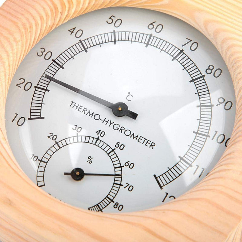 Greensen Sauna Thermometer Metal Dial Digital Sauna Thermometer and Hydrometer Thermometer Hygrometer Hygro-thermometer Sauna Room Accessory - BeesActive Australia
