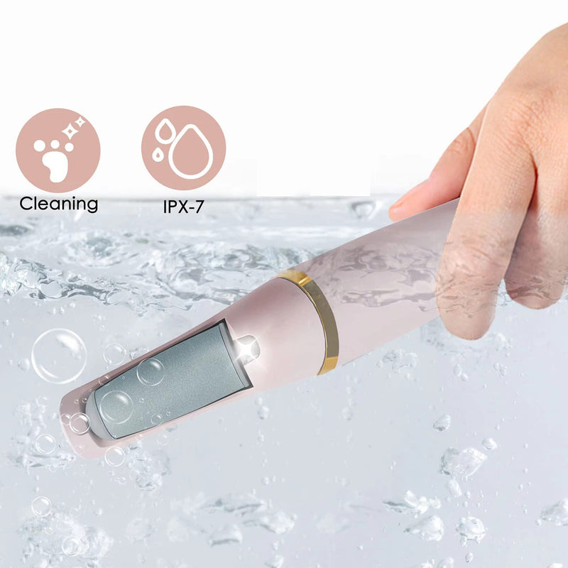 Foot File,Dongxw Electric Foot Callus Remover USB Rechargeable Waterproof Hard Skin Remover Foot with 2 Rollers LED Light,8 in 1 Foot Scraper Foot Care Gift Kit for Cracked Heels Calluses Dead Skin 1 count (Pack of 1) - BeesActive Australia