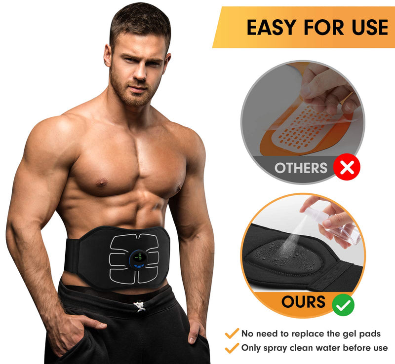 MarCoolTrip MZ ABS Stimulator,Ab Machine,Abdominal Toning Belt Workout Portable Ab Stimulator Home Office Fitness Workout Equipment for Abdomen - BeesActive Australia
