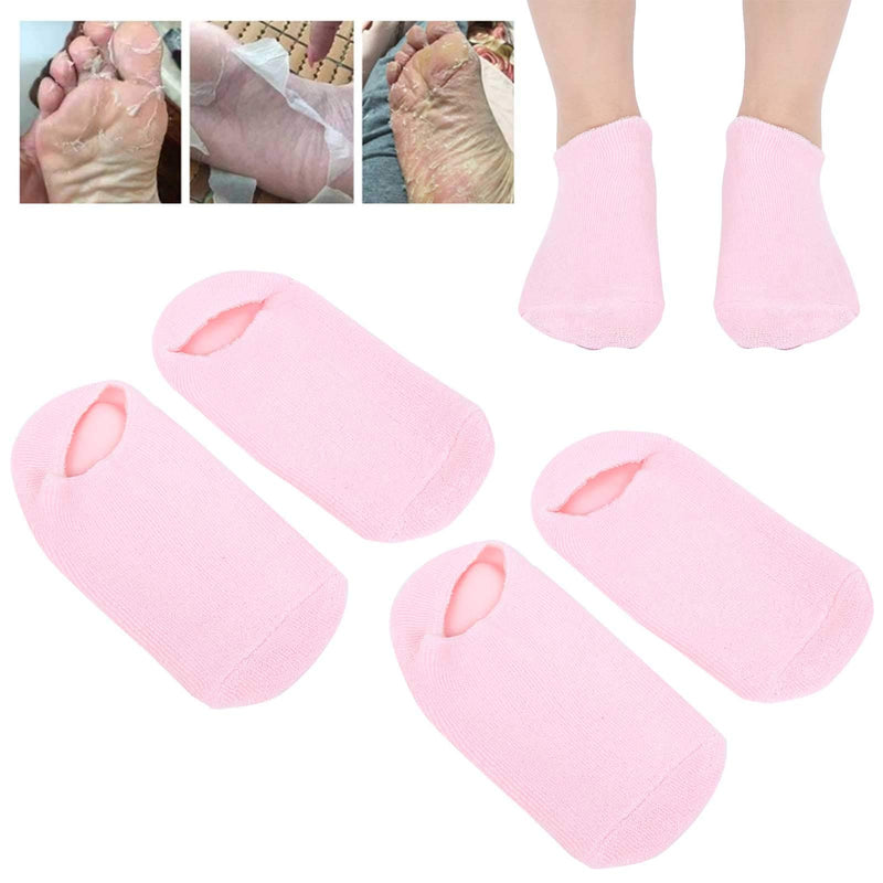 4pcs Essential Oil Gel Socks, Beauty Salon Moisturizing Anti Crack Foot Care Socks for Women and Men Foot, Deep Moisturizing Foot Care Protection Gel Socks - BeesActive Australia