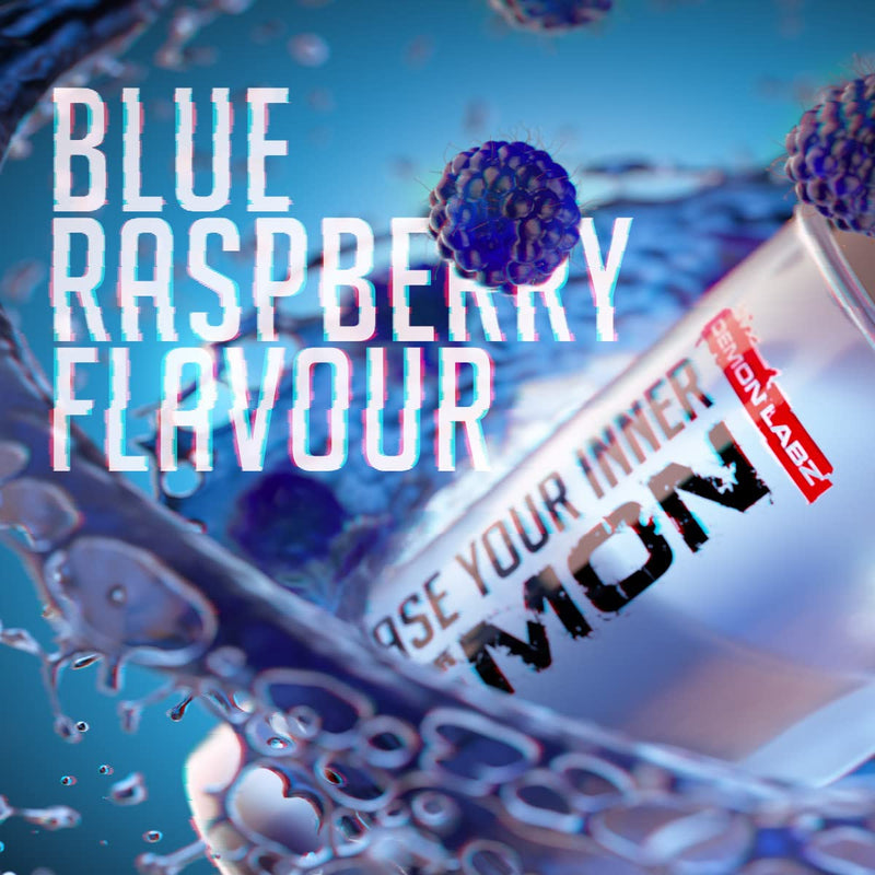 Pre Workout Demon - Hardcore Pre-Workout Powder Supplement with Creatine, Caffeine, Beta-Alanine and Glutamine (Blue Raspberry, 360g) Blue Raspberry 360 g (Pack of 1) - BeesActive Australia
