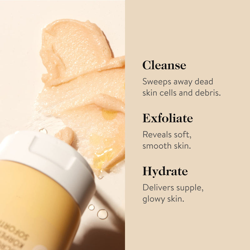 goop Beauty Microderm Body Scrub | Exfoliating Body Wash to Cleanse & Moisturize Skin | Quartz, Garnet, & Hydrated Silica | 6 fl oz | Dead Skin Remover Inspired by Microdermabrasion | Paraben Free - BeesActive Australia