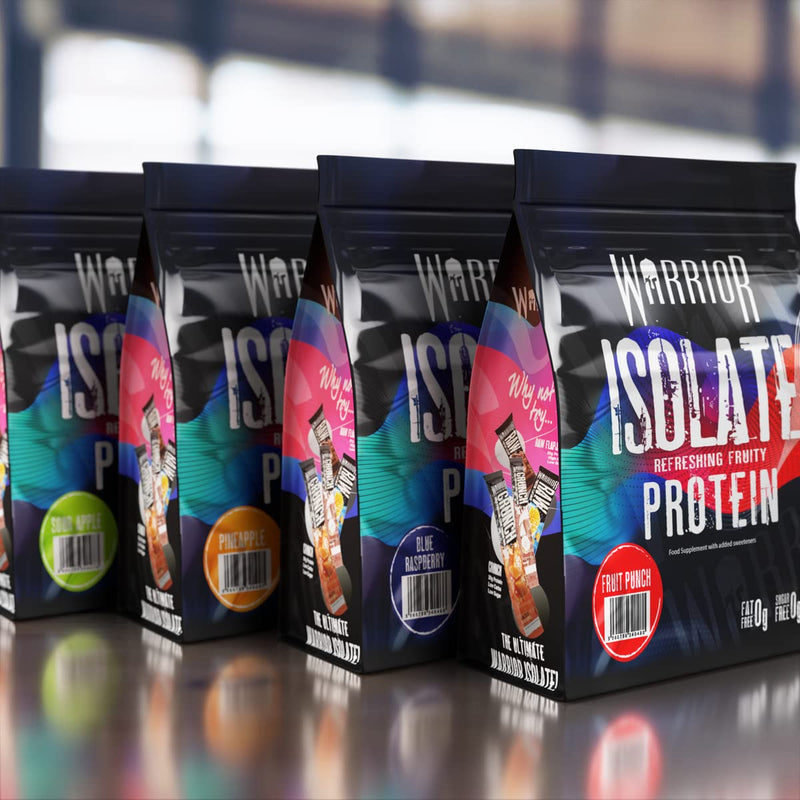 Warrior, Ultra-Pure Whey Protein Isolate 500g - Refreshing Fruit Protein - High Protein Low Carb (Pineapple) Pineapple 500 g (Pack of 1) - BeesActive Australia