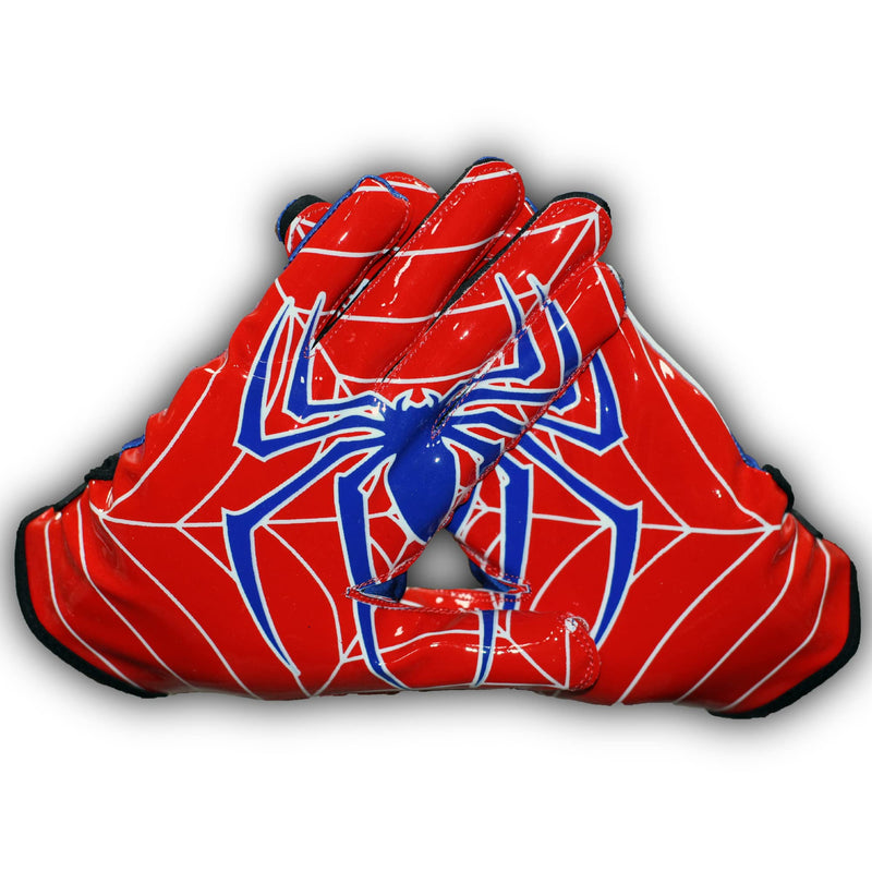 Repster Spider Youth Football Gloves - Tacky Grip Skin Tight Adult Football Gloves - Pro Elite Super Sticky Receiver Football Gloves - Youth Sizes - BeesActive Australia