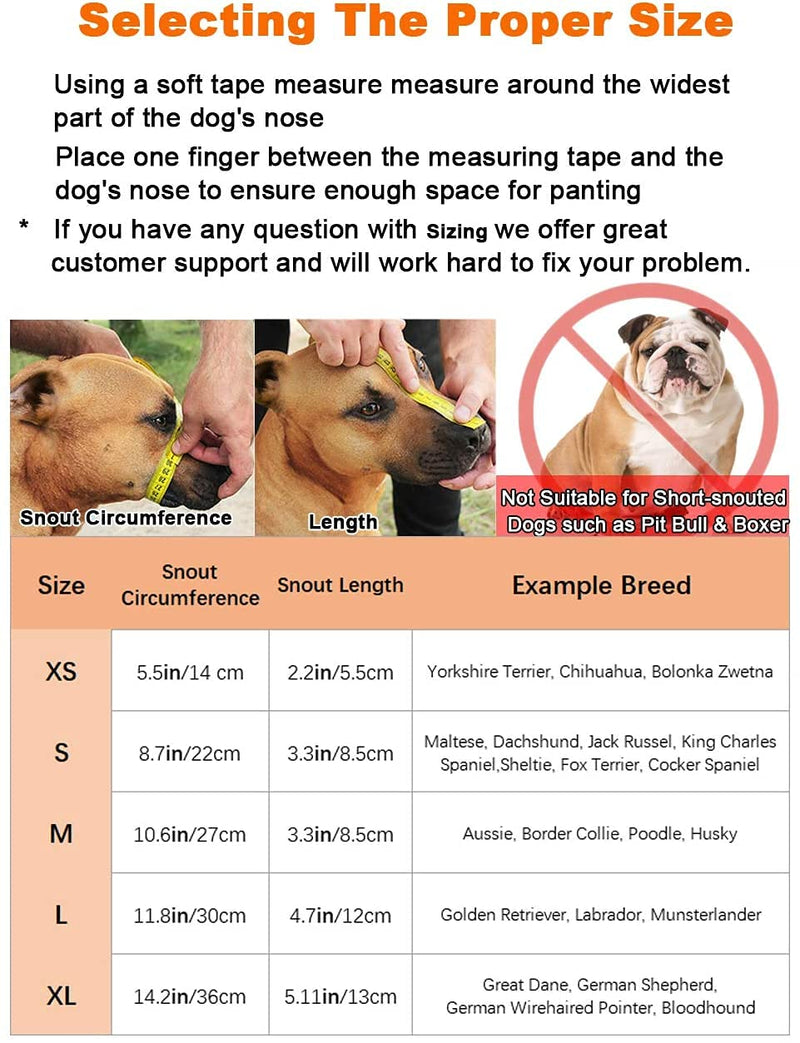 Breathable Mesh Dog Muzzle, Poisoned Bait Protective Muzzle for Dogs to Prevent Biting and Barking S Black - BeesActive Australia