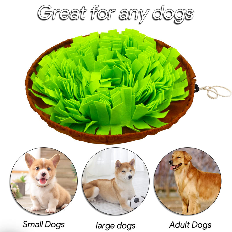 Estefanlo Snuffle Mat for Dogs Sniffing Feeding Mat Enrichment Pet Foraging mat for Smell Training and Slow Eating, Stress Relief Interactive Dog Toy for Feeding, Dog Mental Stimulation Toys(Green) - BeesActive Australia