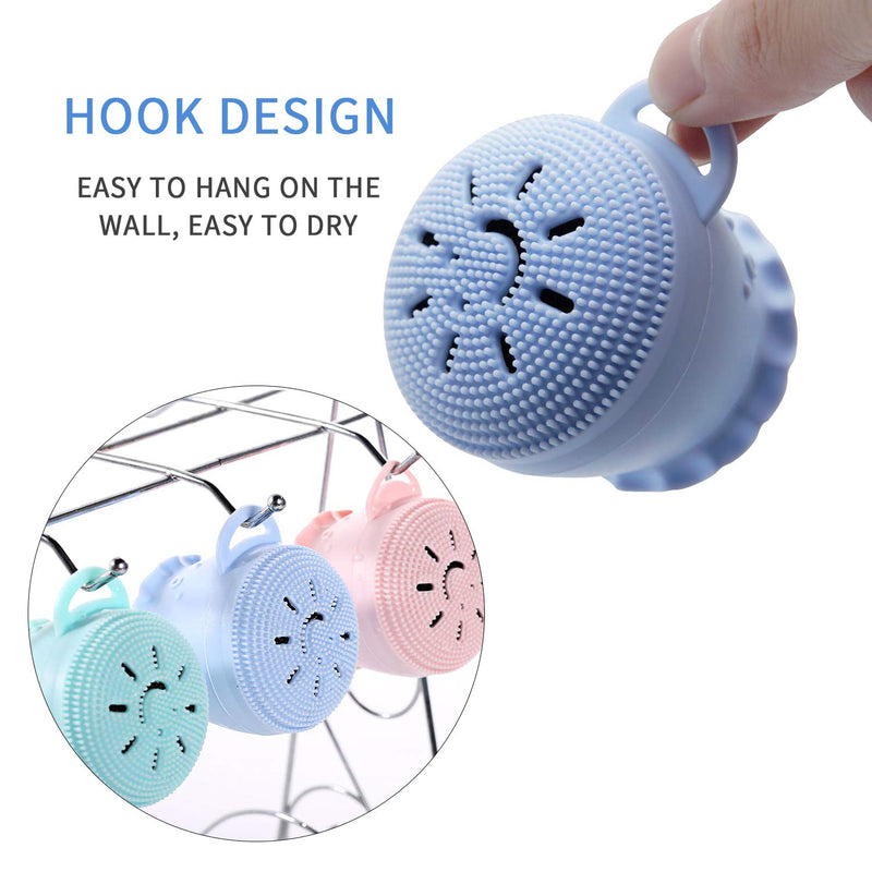 InnoLife 3 Pack Silicone Octopus Facial Cleansing Scrubber for Deep Cleaning Exfoliate Skin Massage - BeesActive Australia