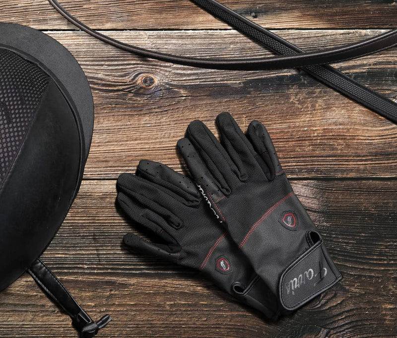 FARRIS Flexgrip Horse Riding Gloves for Women and Men, Padded Equestrian Gloves with Breathable Mesh and Reinforced Thumbs and Fingers Large - BeesActive Australia