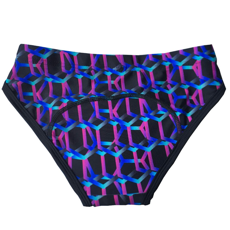 voofly Women's Cycling Underwear Shorts 3D Padded Gel Bike Bicycle Biking Briefs Quick Dry Lightweight Black Purple Small - BeesActive Australia