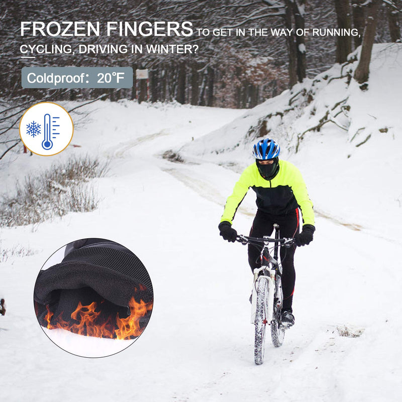 SkyGenius Winter Gloves for Men Women, Thermal Gloves Anti Slip Touchscreen Cold Weather Warm Gloves for Cycling Running Biking Driving Hiking Medium - BeesActive Australia