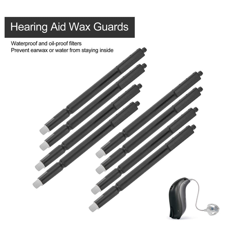 Hearing Aid Wax Guard Plastic Dustproof Earwax Guard Filters Hearing Aid Accessories 2mm Hole - 8 pcs/Box - BeesActive Australia