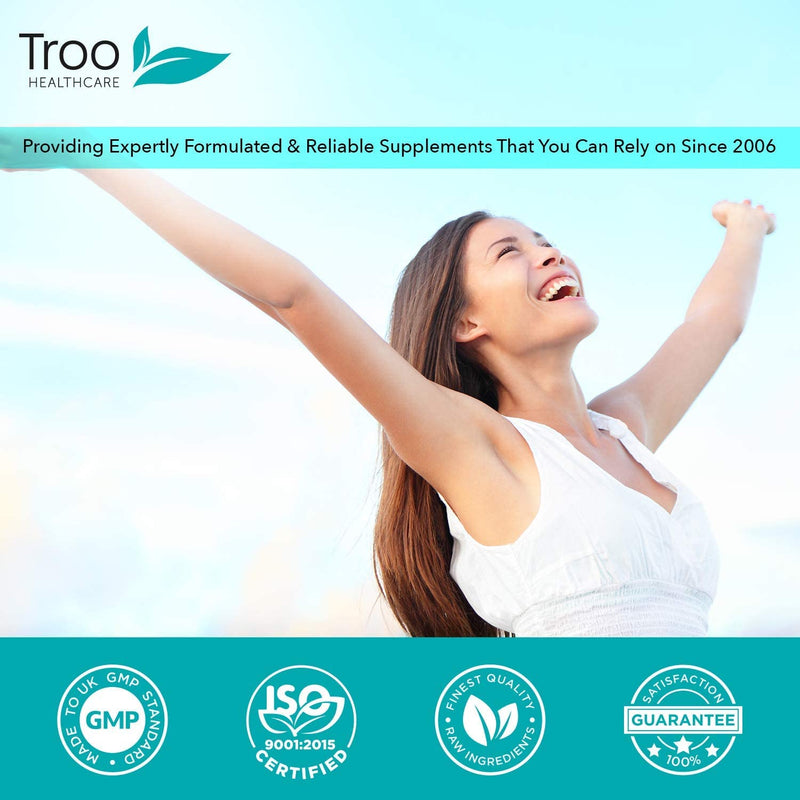 Troo NAC Supplement 600mg - 120 Capsules - N Acetyl Cysteine Amino Acid Providing Non Toxic Stable Form of L-Cysteine - UK Manufactured to GMP Standards - BeesActive Australia