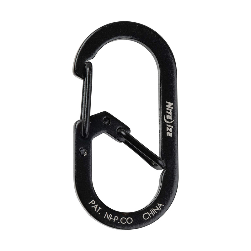 Nite Ize GS1-01-2R6 G-Series Dual Chamber Carabiner, Size #1 2-Pack, Black - BeesActive Australia