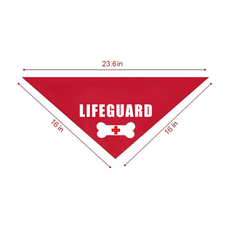 family Kitchen Funny Cute Lifeguard Pet Dog Cat Bandana Scarf for Puppy Dog Beach Pool Accessories Bandana - BeesActive Australia