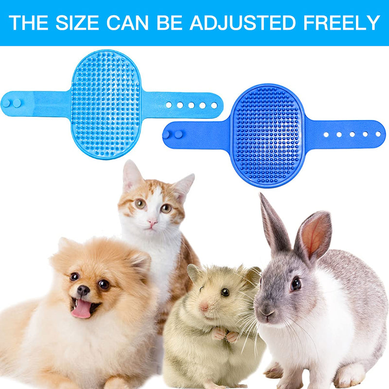 YOLUFER 4 Pieces Rabbit Grooming Kit Including Rabbit Hair Remover, Rabbit Grooming Brush, Pet Bath Brush with Adjustable Ring Handle, Steel Comb and Double-Sided Pet Comb ,Suitable for Bunny & Guinea Pig - BeesActive Australia