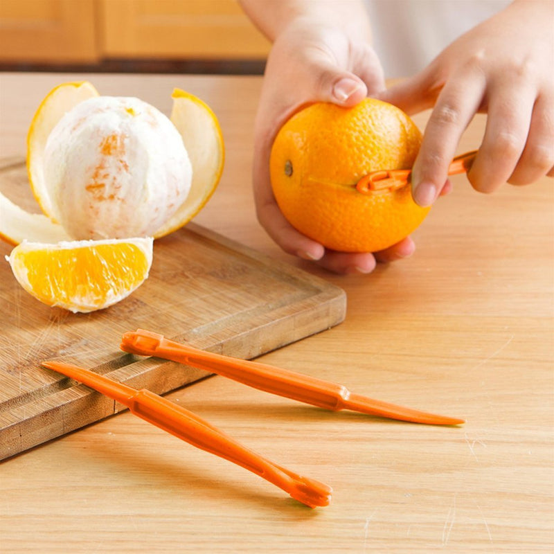 Orange Citrus Peelers, Cosmer Set of 15 Plastic Easy Slicer Cutter Peeler Remover Opener Kitchen Accessories Knife Cooking Tool Kitchen Gadget - BeesActive Australia