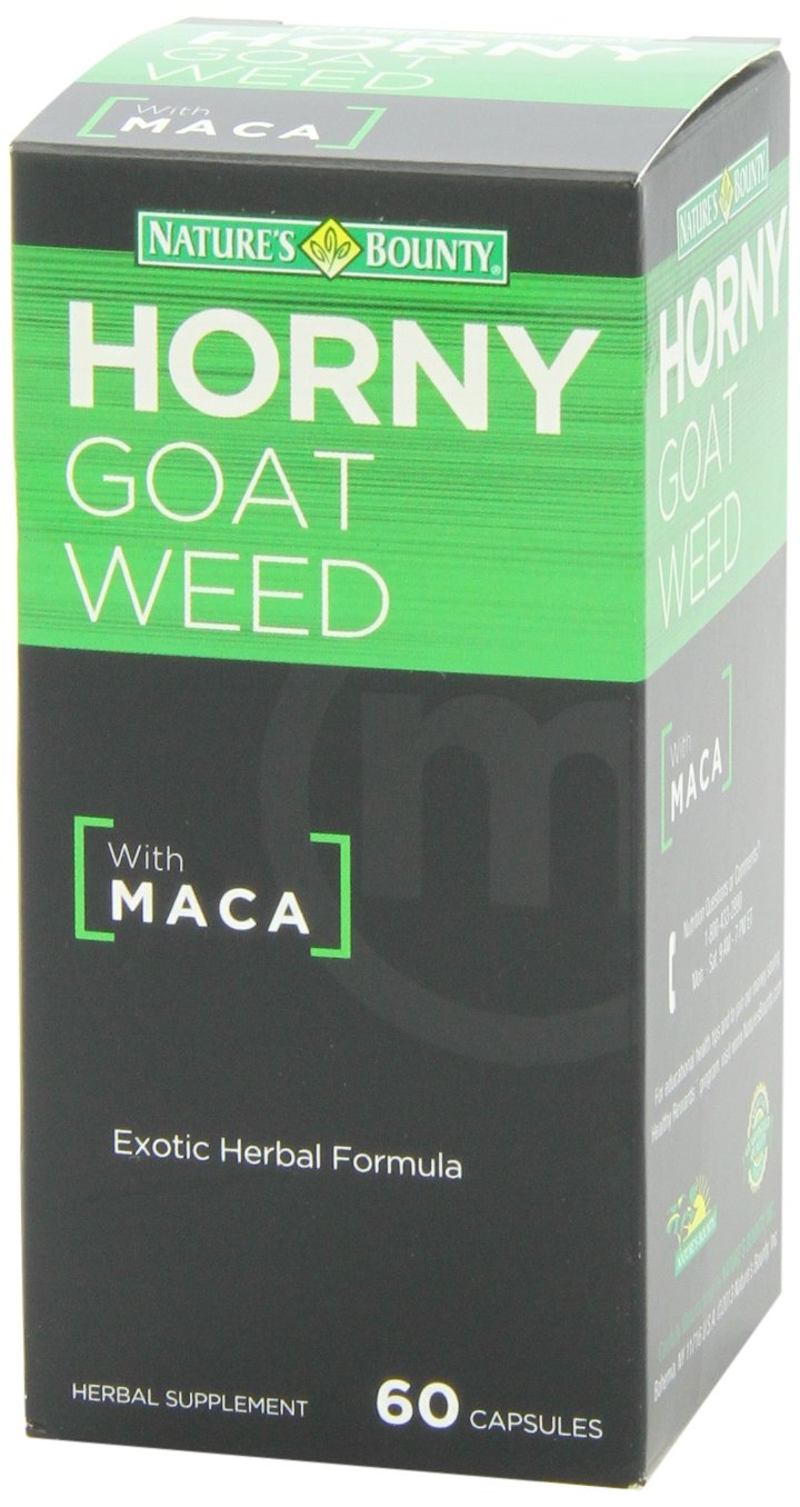 Nature's Bounty Horny Goat Weed w/Maca, 60 Capsules 60 Count (Pack of 1) - BeesActive Australia