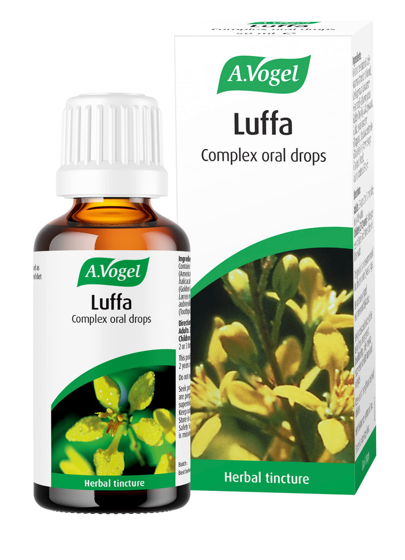 A.Vogel Luffa Complex Drops | Herb Tincture | Extract of 7 Tropical Herbs Including Luffa | Suitable for Vegans | 50ml - BeesActive Australia