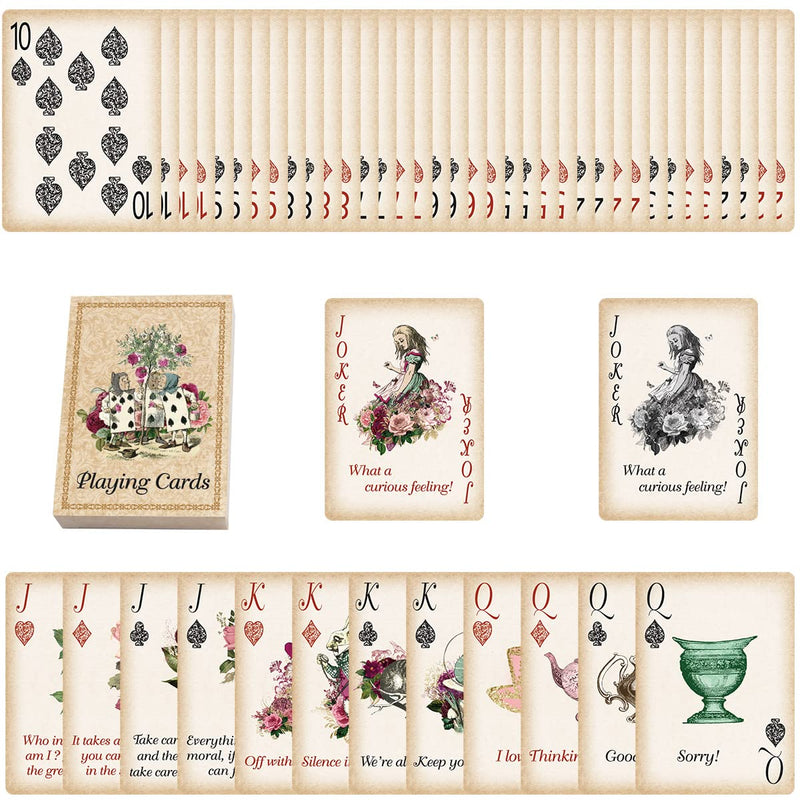 Alice Playing Cards Poker for Party Supply Themed Party Gift - BeesActive Australia