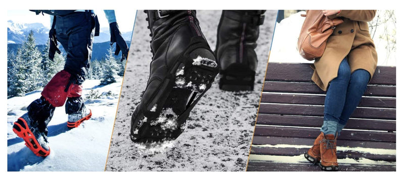 Traction Cleat for Walking on Snow and Ice - Happy Moose Ice Traction Walkers (1 Pair) Large - BeesActive Australia