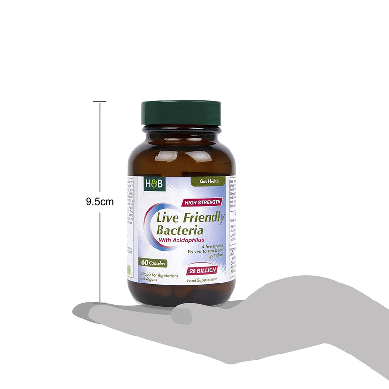 Holland and Barrett Holland & Barrett Live Friendly Bacteria 20 Billion 60 Capsules - BeesActive Australia
