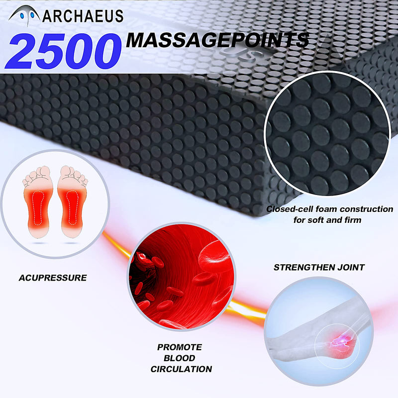 ARCHAEUS Balance Pad,Foam Pad,Foam Balance Pad,Physical Therapy,Knee and Ankle Exercise,Balance Pads for Physical Therapy 15.5"x12.5"x2.5" Black - BeesActive Australia