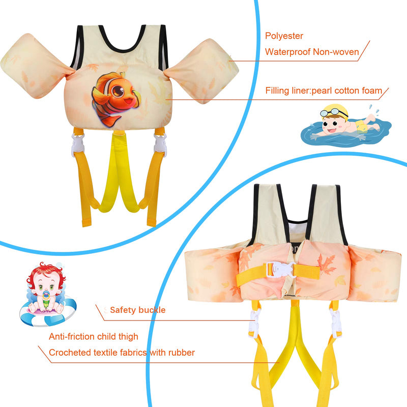 TOAUXUNG Adjustable Kids Swim Vest for Baby Swimming Training,Infant Baby Vest Swim Aid for 22-66 Pounds Boy and Girl carp - BeesActive Australia
