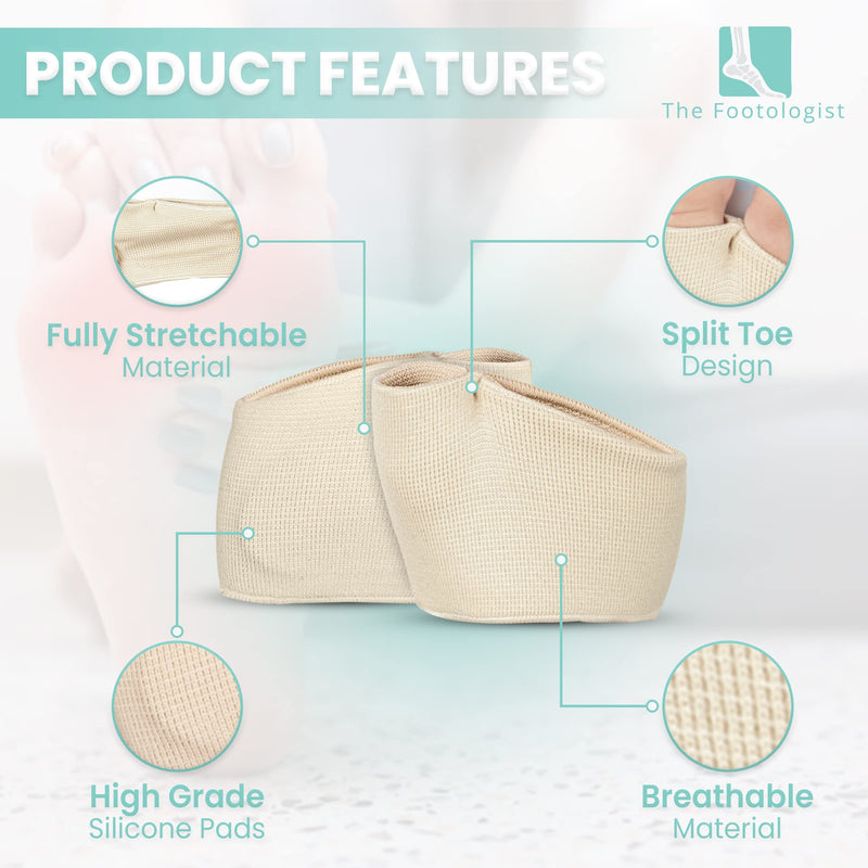 Podiatrist Approved Metatarsal Silicone Gel Foot Pad– Ball of Foot Recovery and Treatment– Metatarsalgia Insoles –Morton’s Neuroma– Sesamoiditis– Half Sock Insole Cushion Support for Pain Relief (M) M - BeesActive Australia