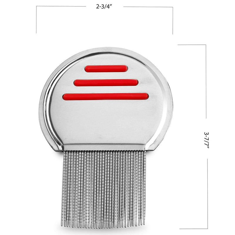 Lice Comb Stainless Steel Professional Lice Combs and Head Lice Treatment to Effectively Get Rid of Hair Lice and Nits, Best Results for Infection and Re-Infection in Kids & Adults ((Pack of 1)) 1 Count (Pack of 1) - BeesActive Australia