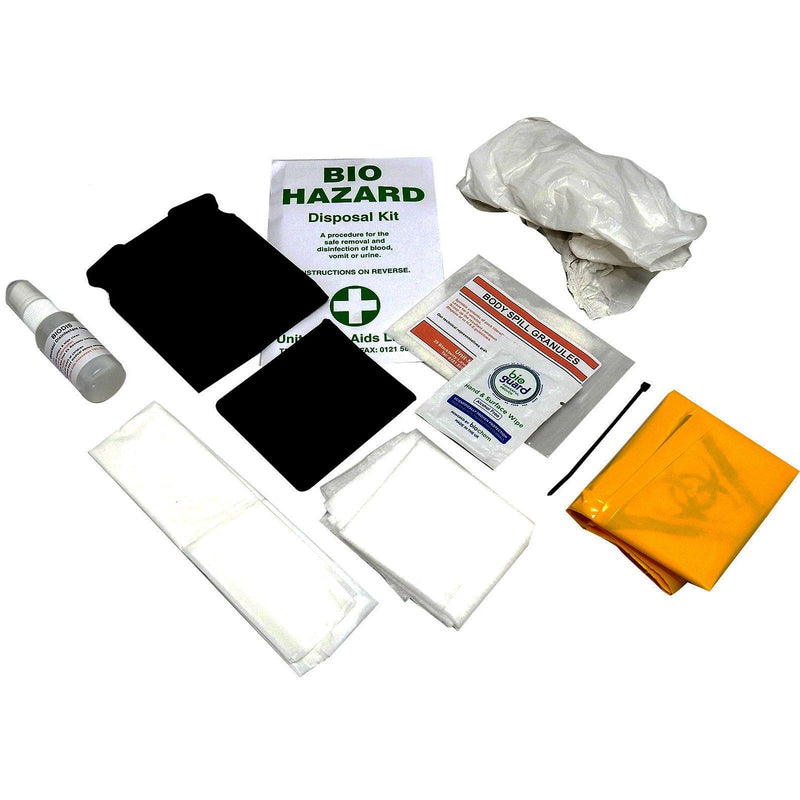 Qualicare Emergency Bio Hazard Body Fluid Blood Spill Clean Up Disposal Kit Bag - Twin Pack - BeesActive Australia