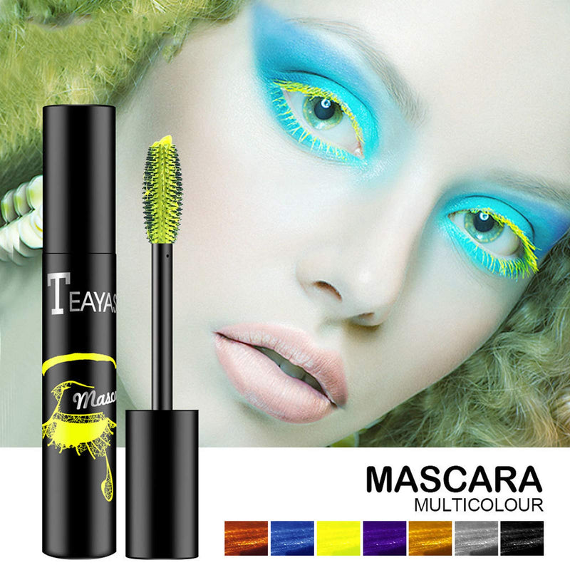 Gireatick Colorful Mascara set of 7 colors, Natural Waterproof 4D Silk Fiber Lash Mascara, Lengthening Thick Long Lasting Charming Eye Makeup - BeesActive Australia